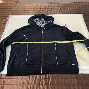 Calvin Klein Navy Hooded Bomber Jacket